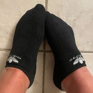 Well worn Black Ankle Socks